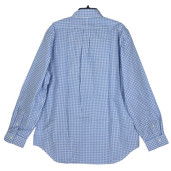 Ralph Lauren Button Down Shirt Mens XL Gingham Check Light Blue White LS NWT $89 - Picture 11 of 12